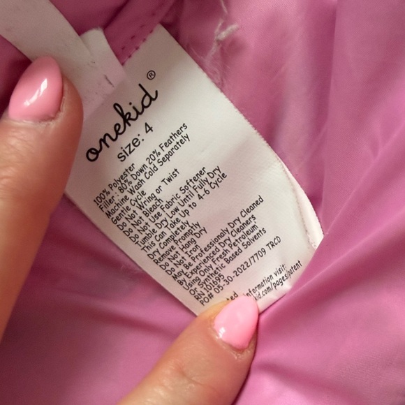 Pink Kids Print Puffer Jacket - Picture 7 of 11